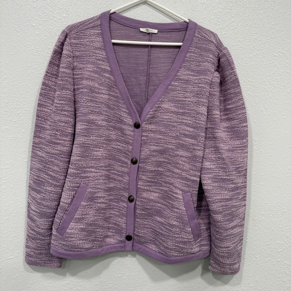 Maurices Sweaters - Maurices‎ Purple Textured Knit Button Front Cardigan Sweater Plus Size XXL
